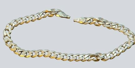 Bracciale in argento 925, lunghezza 19,5 cm, senza