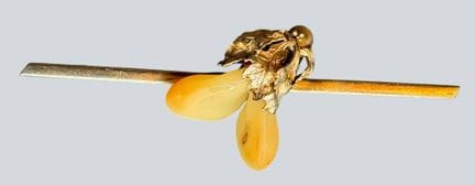 Spilla Grandel, placcata in argento, B-8 cm, 9 gr