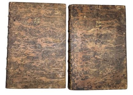 2 volúmenes de «Historia de la Iglesia», 1778, enc
