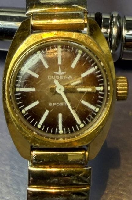 Mechanical DAU "Dugena" Sporty, double strap, move