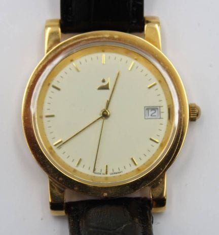 IBC Pforzheim Men's Wristwatch, gold-plated, D-3.7