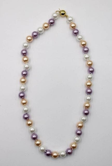 Collana di perline multicolore da bigiotteria, chi