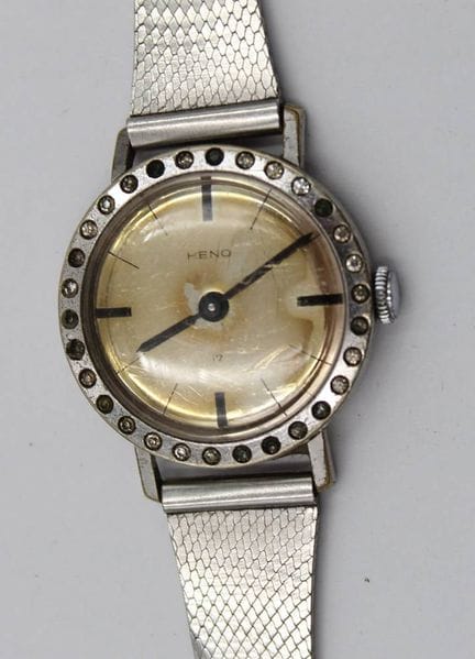 Orologio da polso vintage da donna, Heno, a carica