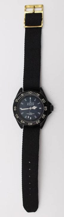 Orologio al quarzo Nautilus Aqua nero con quadrant
