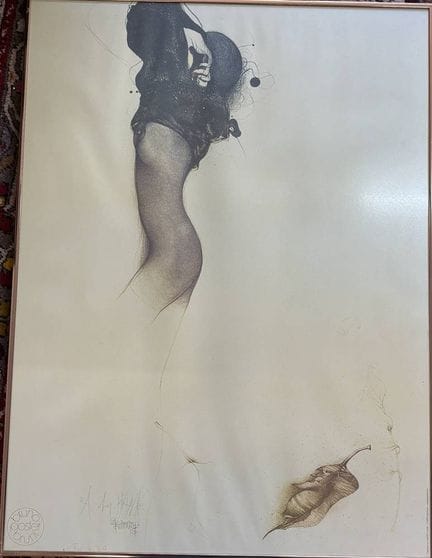布鲁诺·布鲁尼海报《仿安格尔》MG  约59×78厘米，带框/玻璃，画框尺寸82×60厘米，将以无框