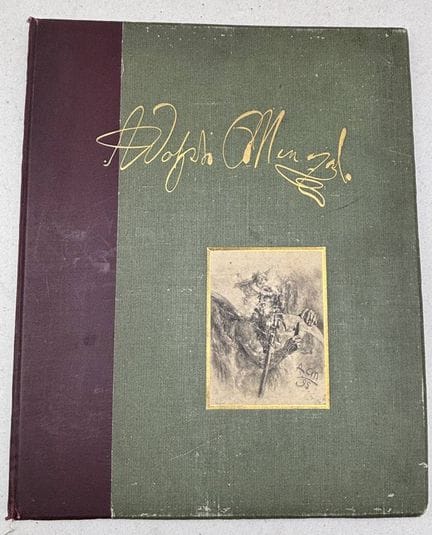 Large-format illustrated book by Adolf Menzel, ric