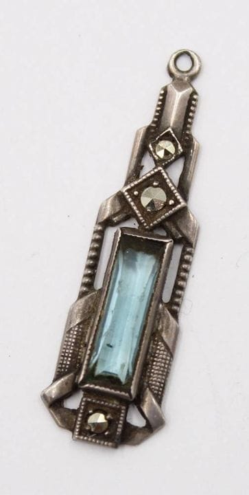 Art Deco pendant, 800 silver, 1.8 g, L-3.3 cm