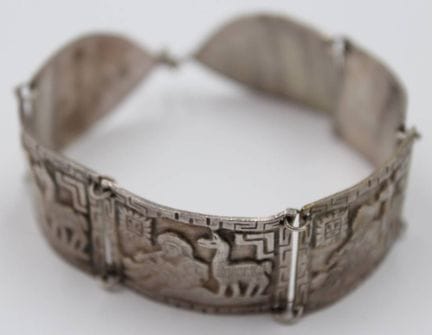 Bracciale orientale, argento 900, circa 42 gr., L-
