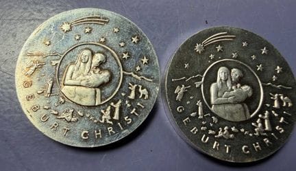 2 monete commemorative d'argento da 25 euro del 20