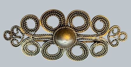 Spilla in argento, 6x3 cm, 7,39 g