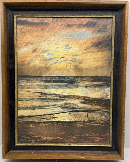 Asmus Remmer (1909-1959) "Paesaggio marino, Sylt",