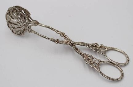 Pince à pâtisserie, argent 800, 39,8 g, longueur e