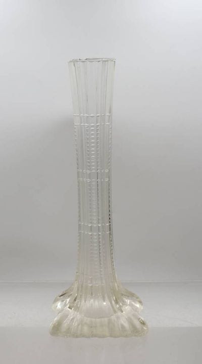 Vase Art déco à tige ou vase solitaire, taillé, pr