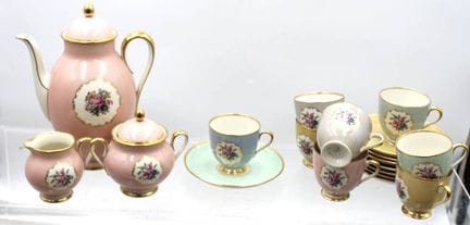 Service à moka pour 8 personnes, Fürstenberg, déco