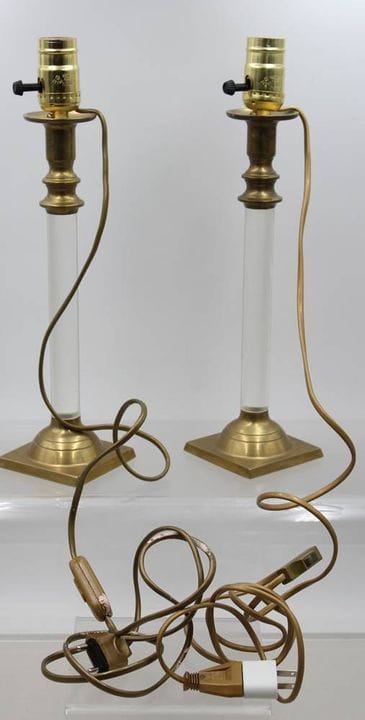 2 pieds de lampe de table de style Hollywood Regen