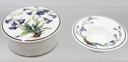 Série « Botanica » de boîtes et bougeoirs en porce