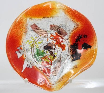 Coupe en verre, Anactacia Glass Design, Grèce, env