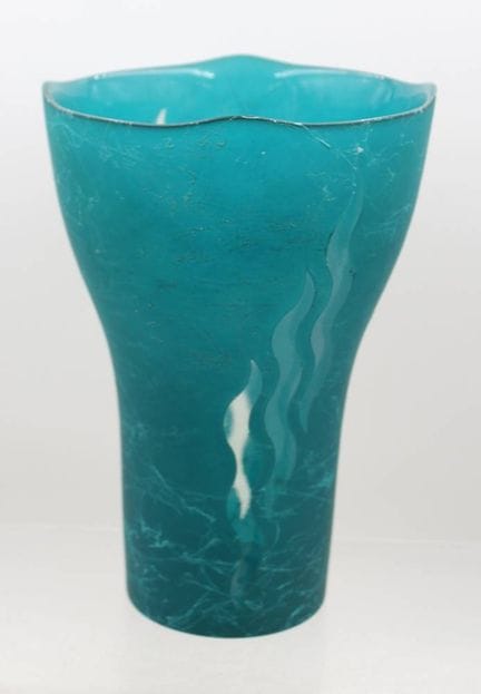 Grand vase en verre artistique au design moderne, 