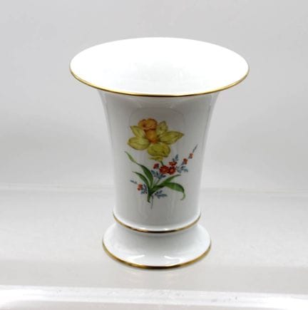 Trichtervase, Meissen, Schwertermarke, Dekor „Bunt