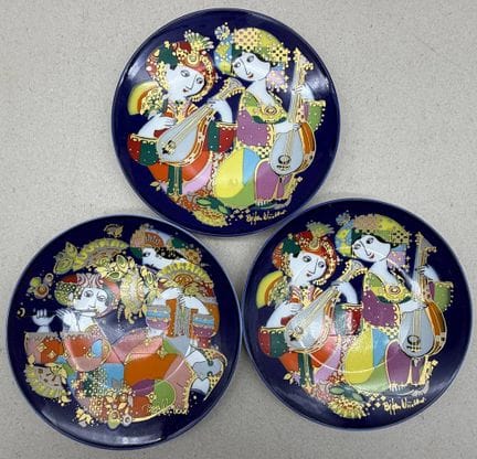3 assiettes « Rosenthal » avec le motif oriental «