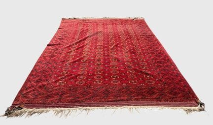 Antiker Afghanischer Bokhara Bashiri Teppich, 215x