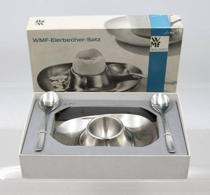 Coquetier WMF, acier inoxydable Cromargan,  design