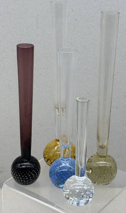Lot de 5 vases en verre « Solifleur » pour orchidé