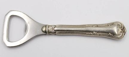 Décapsuleur, manche en argent, COHR, Danemark, ver
