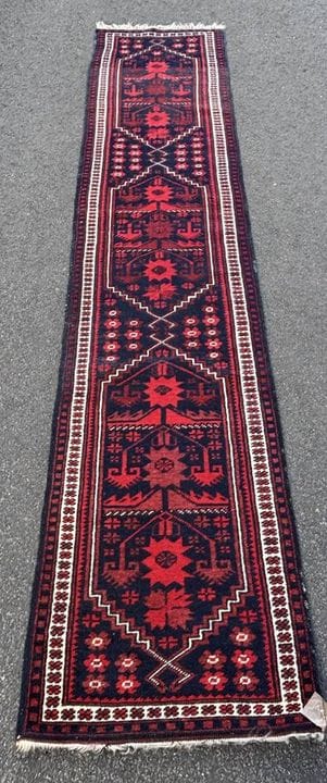 Orient-Läufer, wohl Belutsch,  55x270 cm