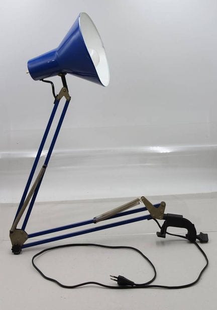 Lampe de bureau vintage bleue, dite « lampe d'arch