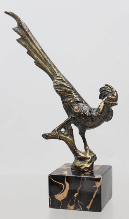 Un faisan (ou faisan doré) en marche, de style Art