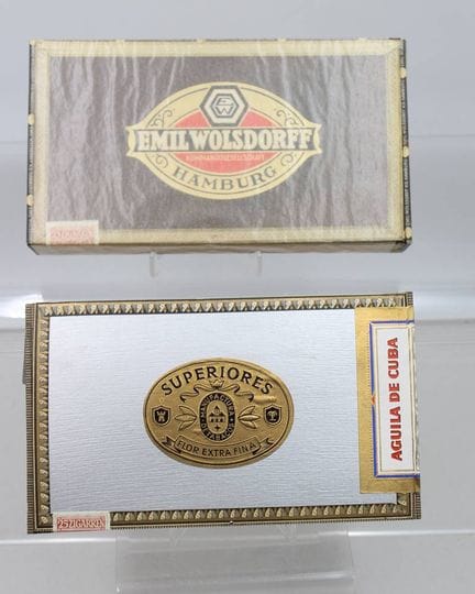 2 assorted cigar boxes, originally sealed, Emil Wo