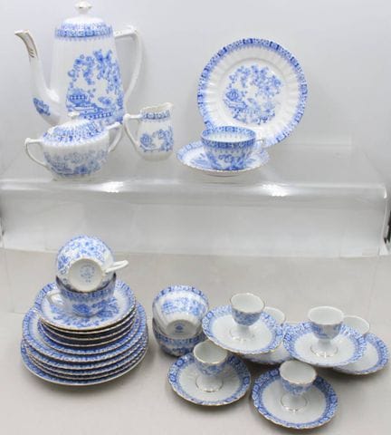 Lot de pièces de rechange, bleu de Chine, grain de