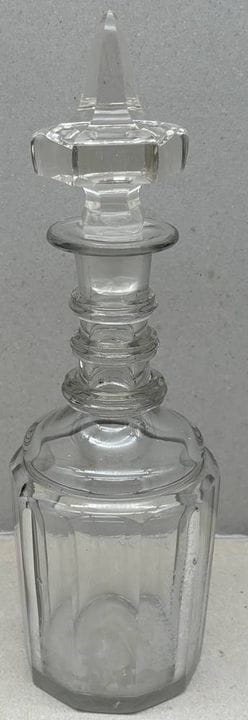 carafe à liqueur ancienne, XIXe siècle, H-31,5 cm,
