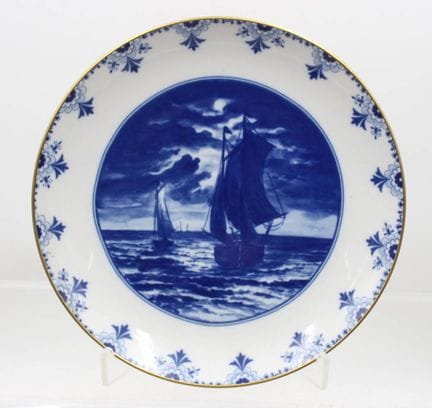 Assiette décorative sur le thème maritime, Wallend
