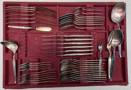 48 tg. Besteck "Robbe u. Berking" Modell Royal, zu