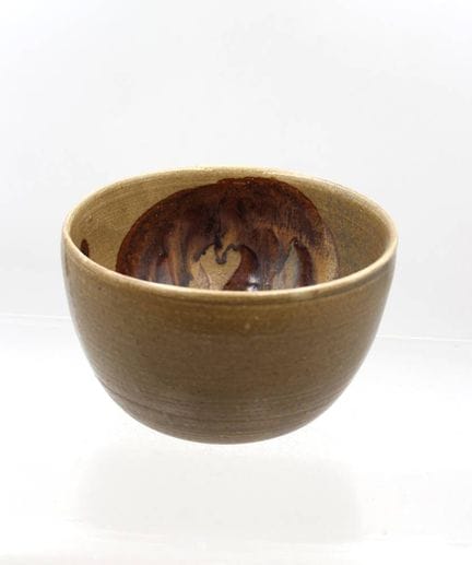 Joli bol en céramique d'art signé, env. H 10,5 cm,