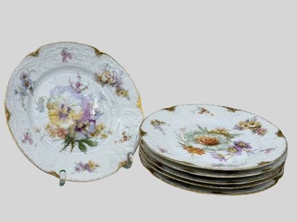 6x Gebäckteller  "Rosenthal" Sansscouci, Blumendek