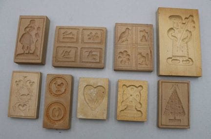 9x kl. Holzmodel, älter, Größter ca. 15 x 10,5cm