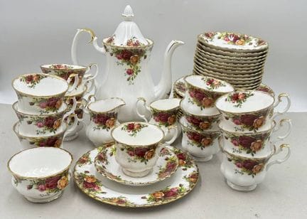 Service à café « Royal Albert » Old Country Roses 