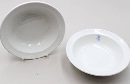 Paar Schalen, Royal Copenhagen, Weißporzellan, Ank