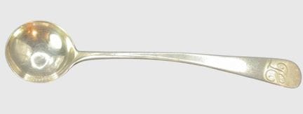 Cuillère à crème en argent, divers poinçons, monog