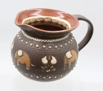 Cruche, poterie de Tellingstedt, motif éléphant, h
