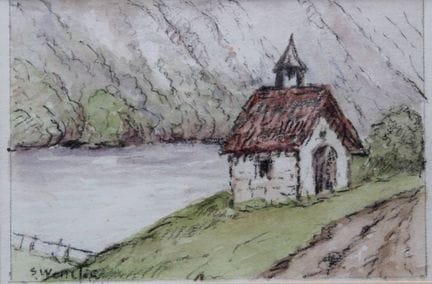 Sophie WENCKE (1874-1963), kl. Kapelle, Mischtechn