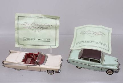 2 coches en miniatura, escala 1:43, «The Classic C