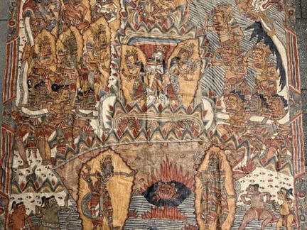 Gran Kamasan-Tabing balinés, principios del siglo 