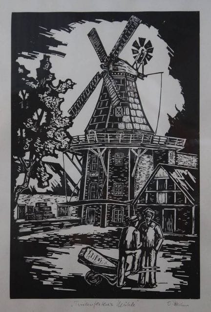 Rahm, Otto (1904 - 1994), Twielenflether Mühle, Ho