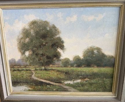 Hendrik-Jan NEULAND (1928)  "Sommerlandschaft mit 
