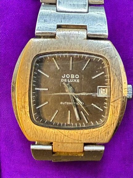 automatic HAU "Jobo" de Luxe, Werk läuft, Glas zer