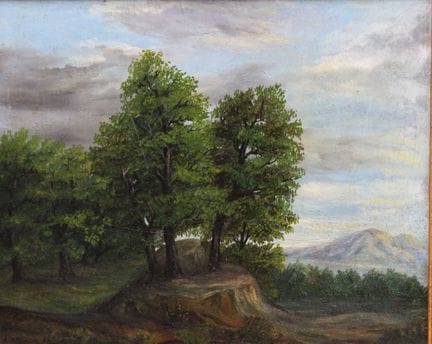 anonyme Landsschaft, 19. Jhd., wohl Öl/Leinwand do